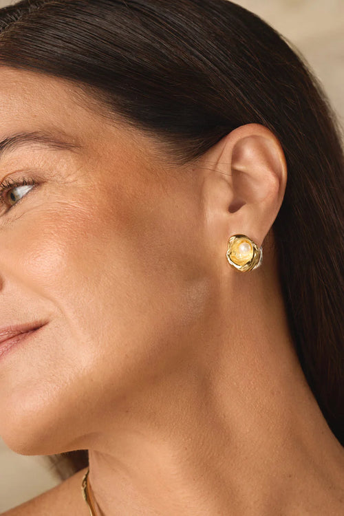ACHADO BICOLOR EARRING