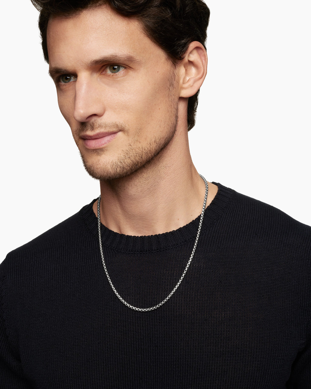 BOX CHAIN NECKLACE 3.5 MM