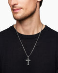 CROSS PENDANT BOX CHAIN 3.6 MM