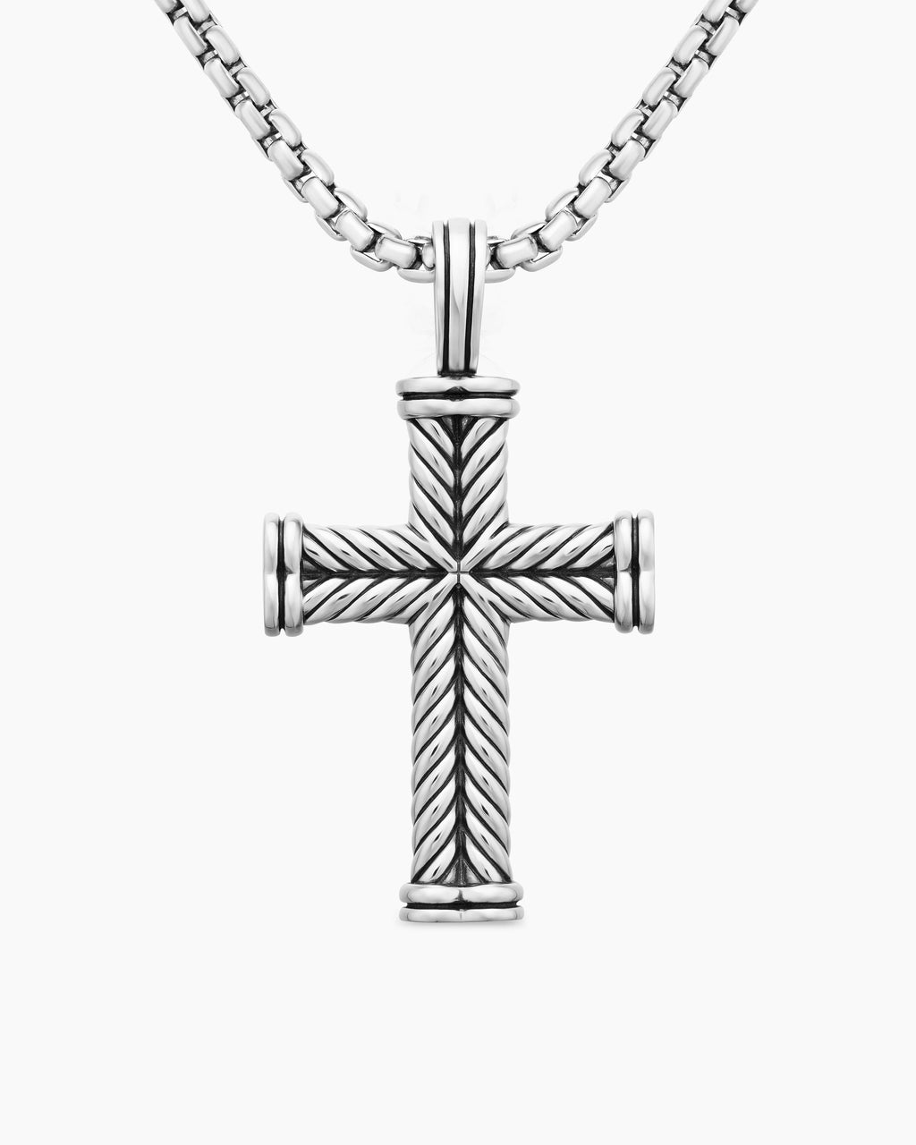 CROSS PENDANT BOX CHAIN 3.6 MM