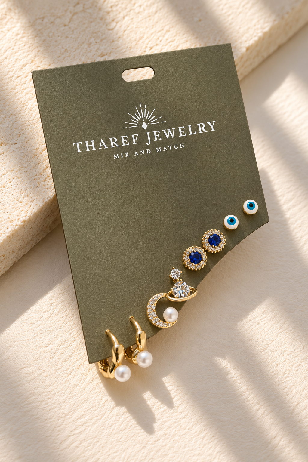 SET EVIL EYE & PEARLS