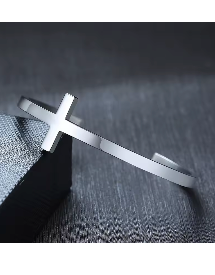 CROSS CUFF BRACELET