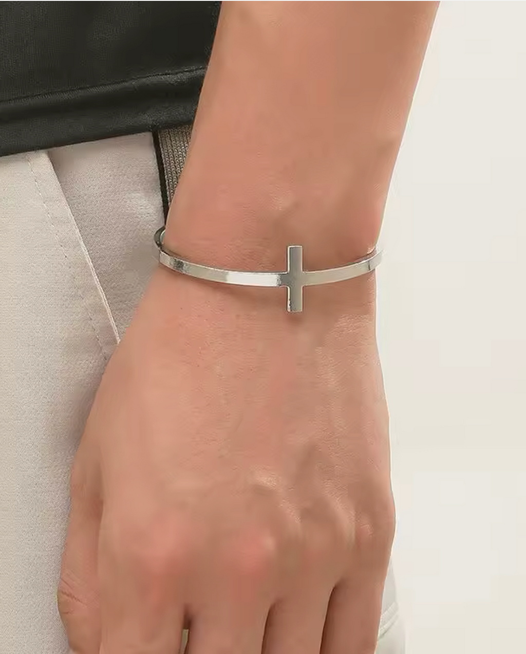 CROSS CUFF BRACELET